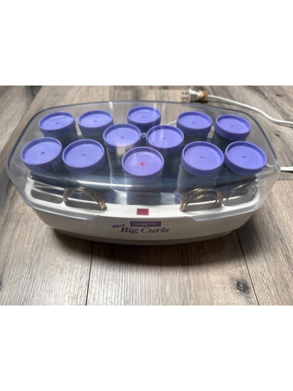 Conair Y2K More Big Curls Hairsetter With 12 Rollers & Clips Model CHV12P Purple